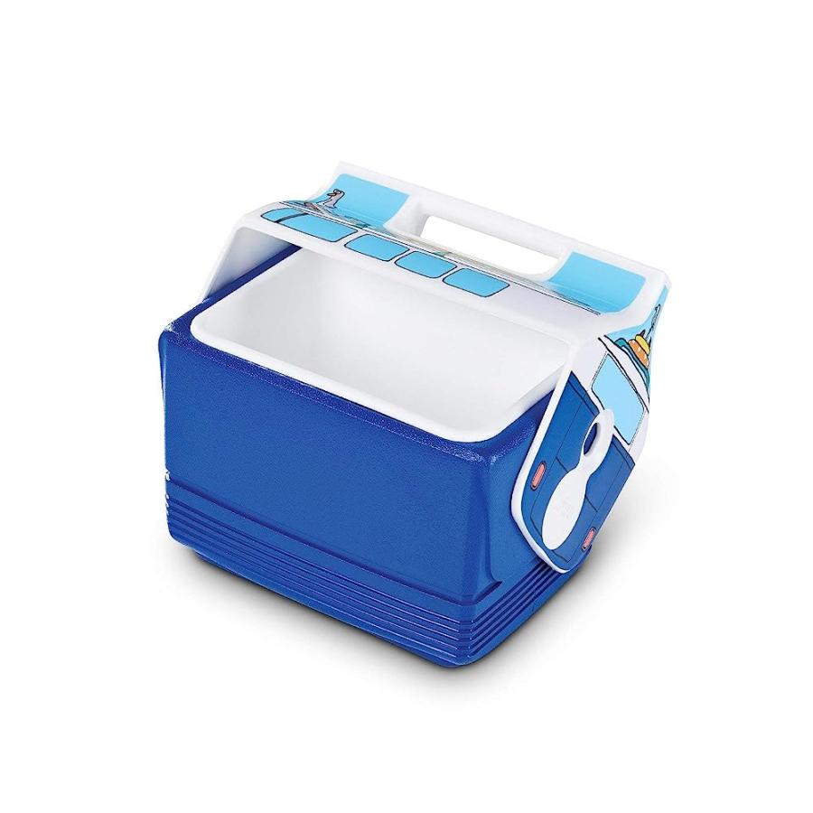 IGLOO 4 QUART LIMITED EDITION VW BUS PORTABLE LUNCHBOX PLAYMATE MINI COOLER ICE BOX, MINI VW BLUE VAN, SMALL (48846) | igloo | 04