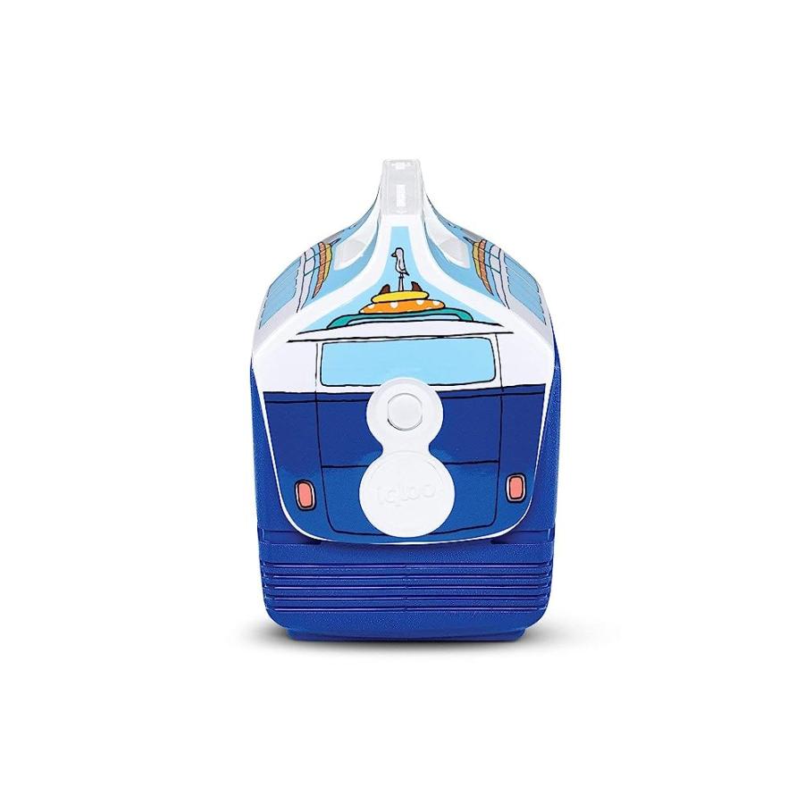 IGLOO 4 QUART LIMITED EDITION VW BUS PORTABLE LUNCHBOX PLAYMATE MINI COOLER ICE BOX, MINI VW BLUE VAN, SMALL (48846) | igloo | 06