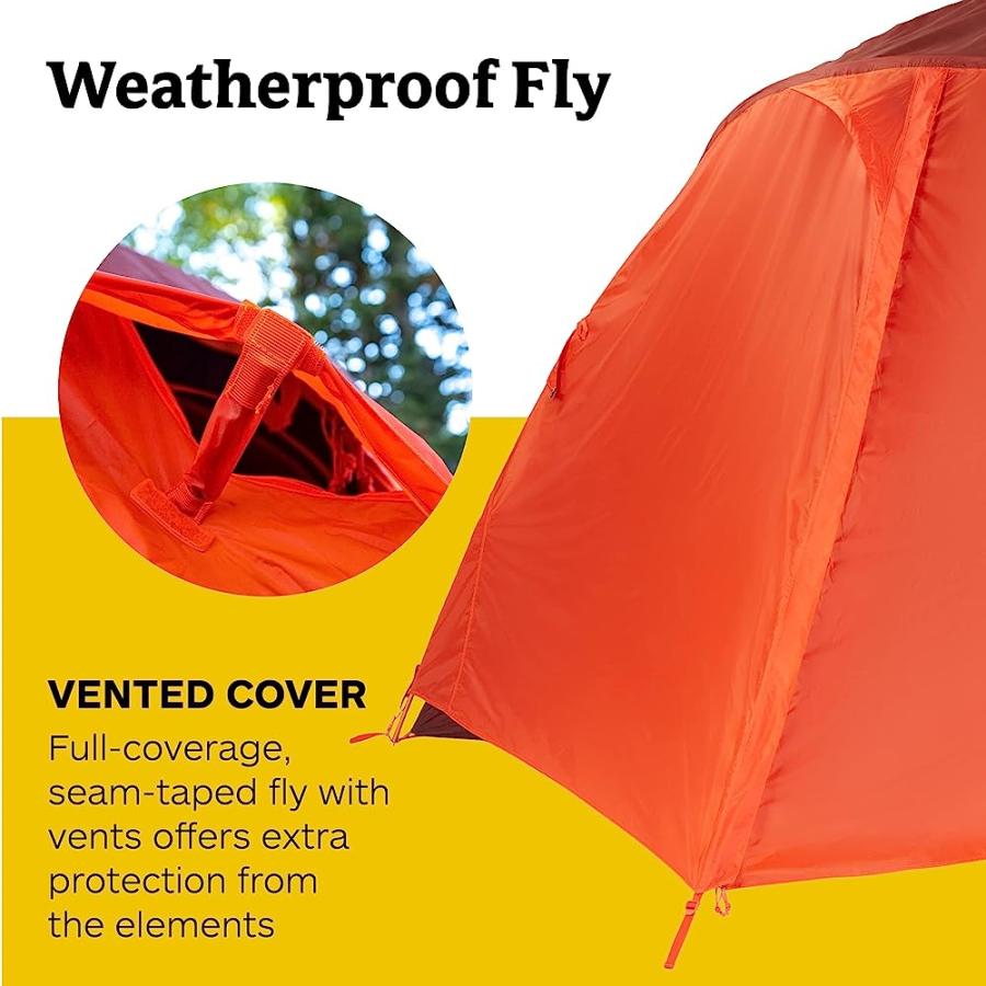 MARMOT MIDPINES 4-PERSON TENT | WEATHER-RESISTANT AND DURABLE, RED SUN/PICANTE | Marmot | 03