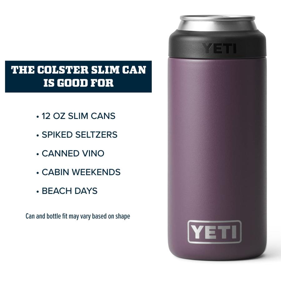 YETI Rambler 12オンス コルスター スリム缶クーラー:YETI 真空断熱 ステンレス製、ノルディックパープル | YETI | 03
