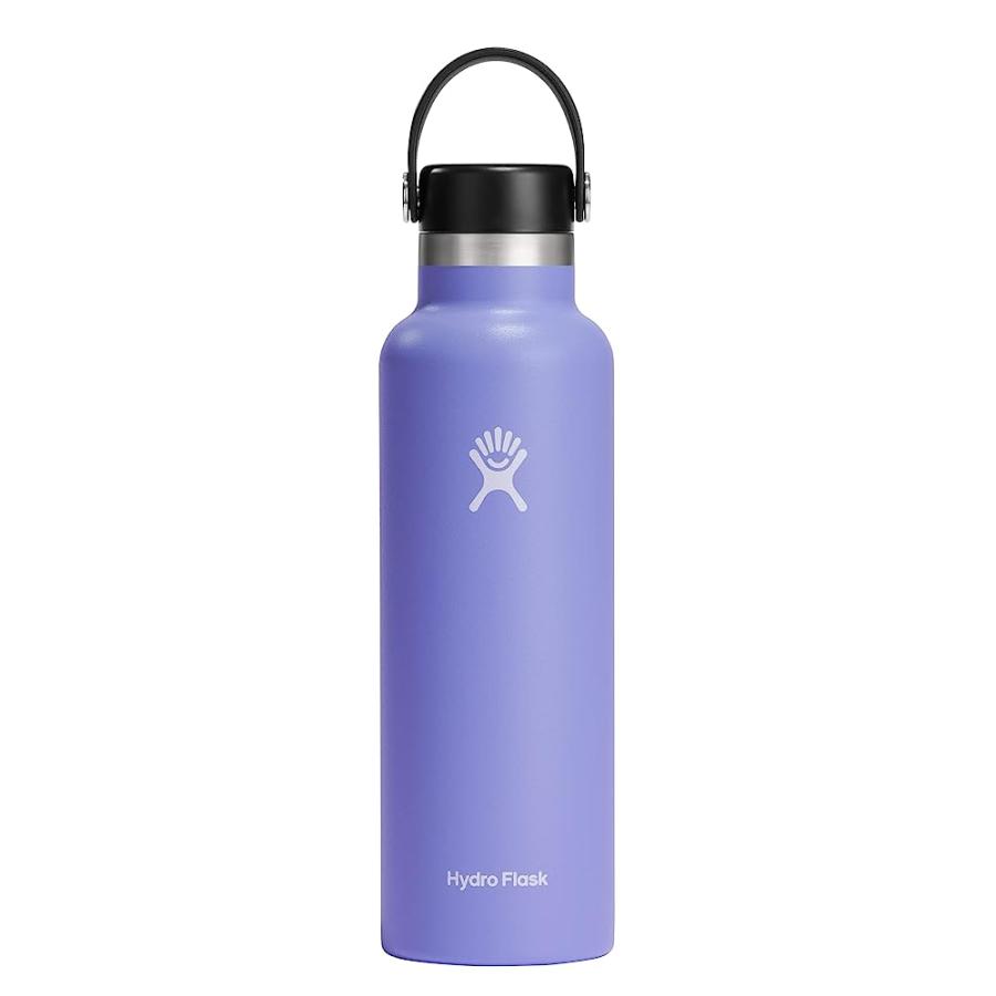 HYDRO FLASK 21 OZ STANDARD MOUTH WITH FLEX CAP STAINLESS STEEL REUSABLE WATER BOTTLE LUPINE -VACUUM INSULATED, DISHWASHER SAFE, BPA-FREE, NON-TOX | HYDRO FLASK