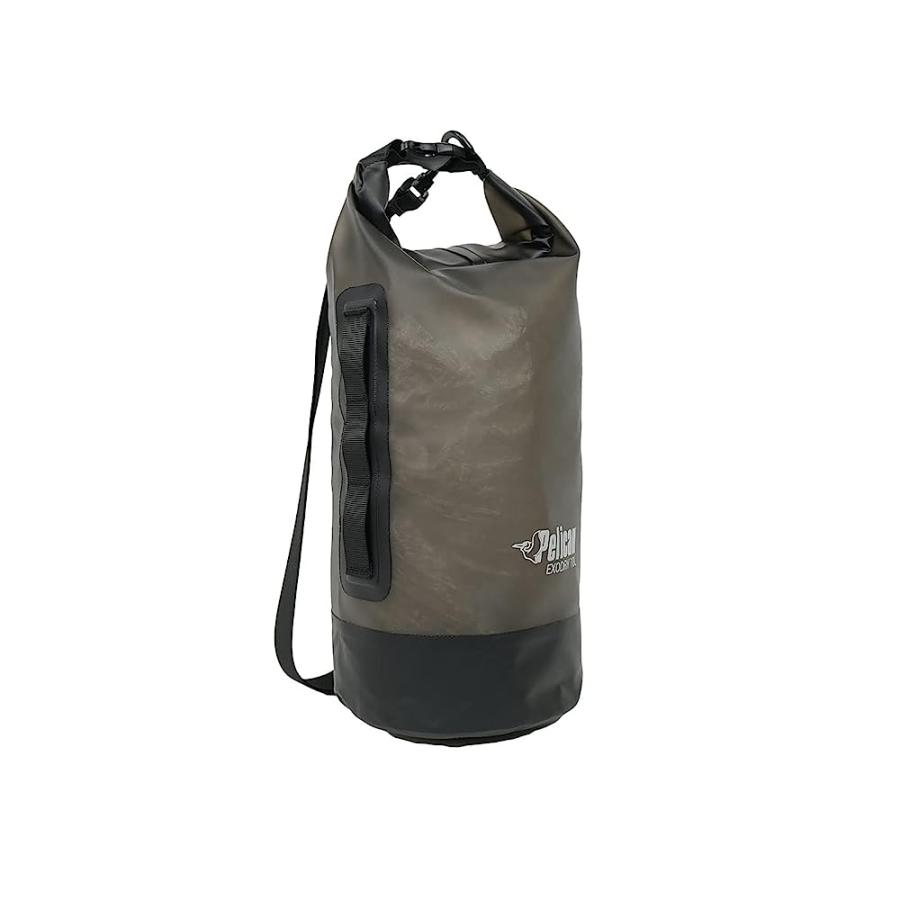 PELICAN EXODRY 10L SMALL DRYBAG BLACK WATERPROOF SHOULDER STRAP THICK & LIGHTWEIGHT ROLL TOP DRY COMPRESSION KEEPS GEAR DRY FOR KAYAKING, BEACH, | PELICAN PRODUCTS