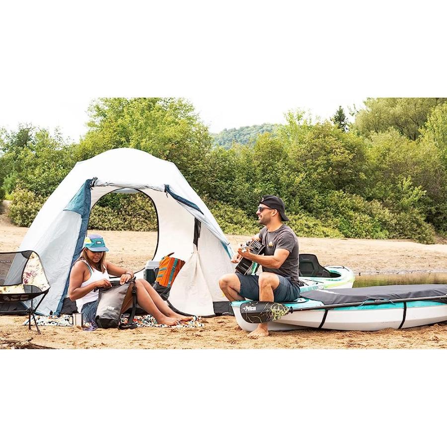 PELICAN EXODRY 10L SMALL DRYBAG BLACK WATERPROOF SHOULDER STRAP THICK & LIGHTWEIGHT ROLL TOP DRY COMPRESSION KEEPS GEAR DRY FOR KAYAKING, BEACH, | PELICAN PRODUCTS | 06