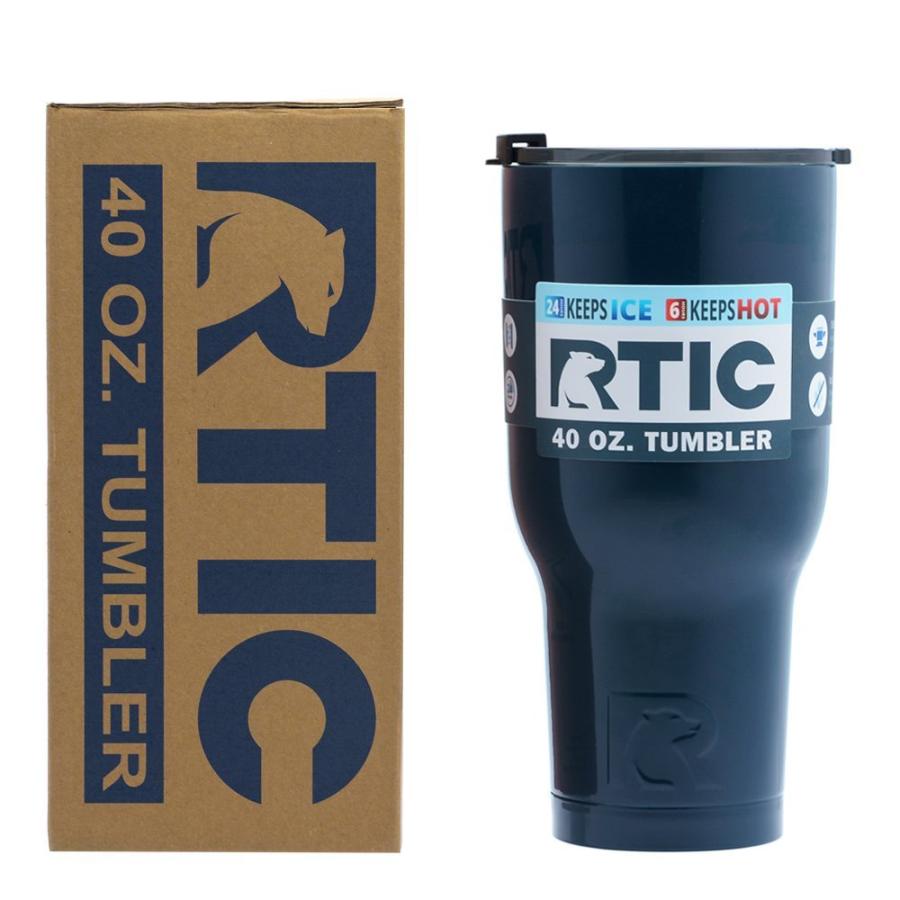 RTIC DOUBLE WALL VACUUM INSULATED TUMBLER, 40 OZ, NAVY |  | 01