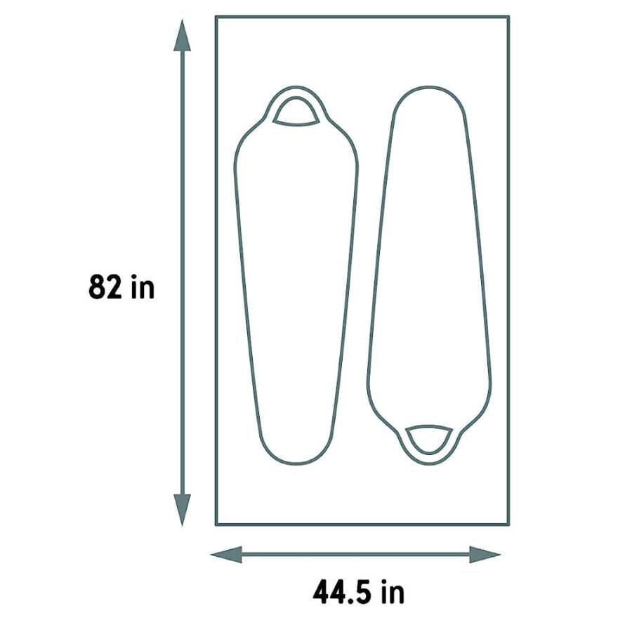 KELTY WIRELESS 2 FOOTPRINT, LIGHTWEIGHT, WATER RESISTANT, FITTED GROUND/CAMPING TARP FOOTPRINT WIRELESS 2 PERSON TENT | KELTY | 01