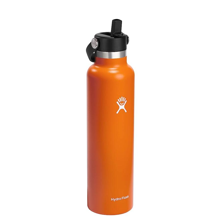 HYDRO FLASK 24 OZ STANDARD MOUTH WITH FLEX STRAW CAP STAINLESS STEEL REUSABLE WATER BOTTLE MESA -VACUUM INSULATED, DISHWASHER SAFE, BPA-FREE, NON | HYDRO FLASK | 01