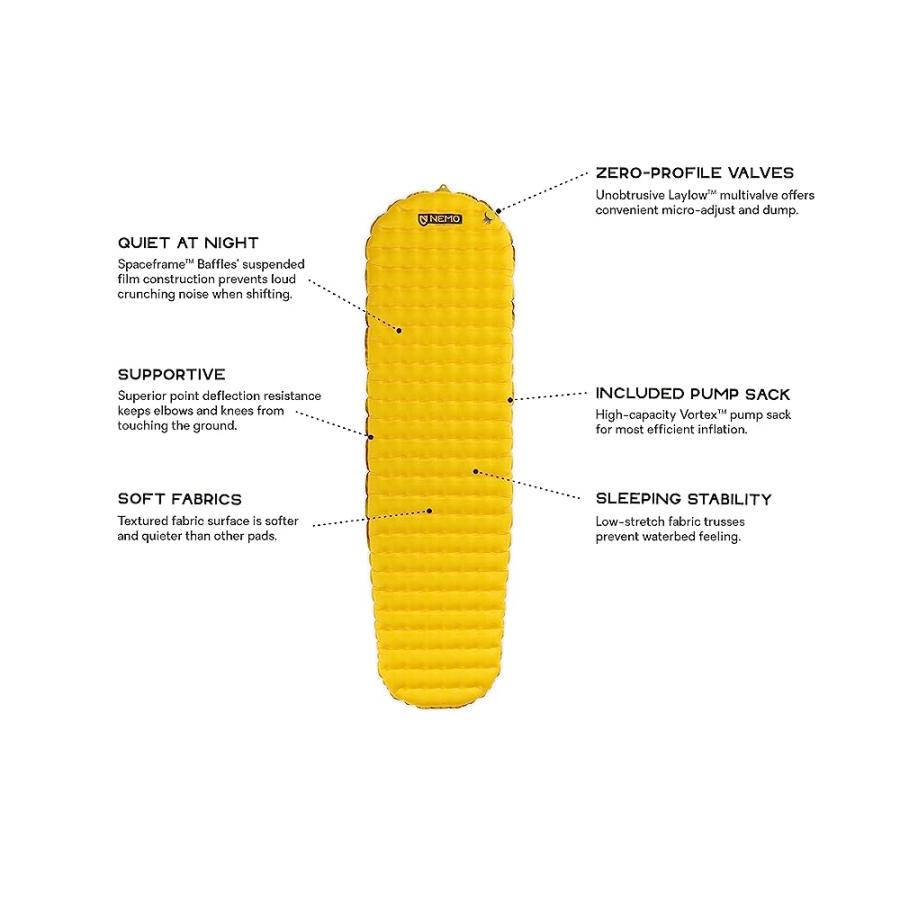 NEMO TENSOR MUMMY SLEEPING PAD (2022), GOLDFINCH, REGULAR MUMMY | NEMO | 04