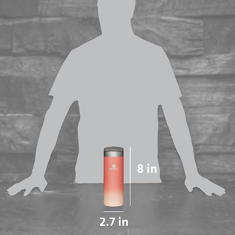 STANLEY AEROLIGHT TRANSIT BOTTLE, VACUUM INSULATED TUMBLER FOR COFFEE, TEA AND DRINKS WITH ULTRA-LIGHT STAINLESS STEEL | STANLEY | 05