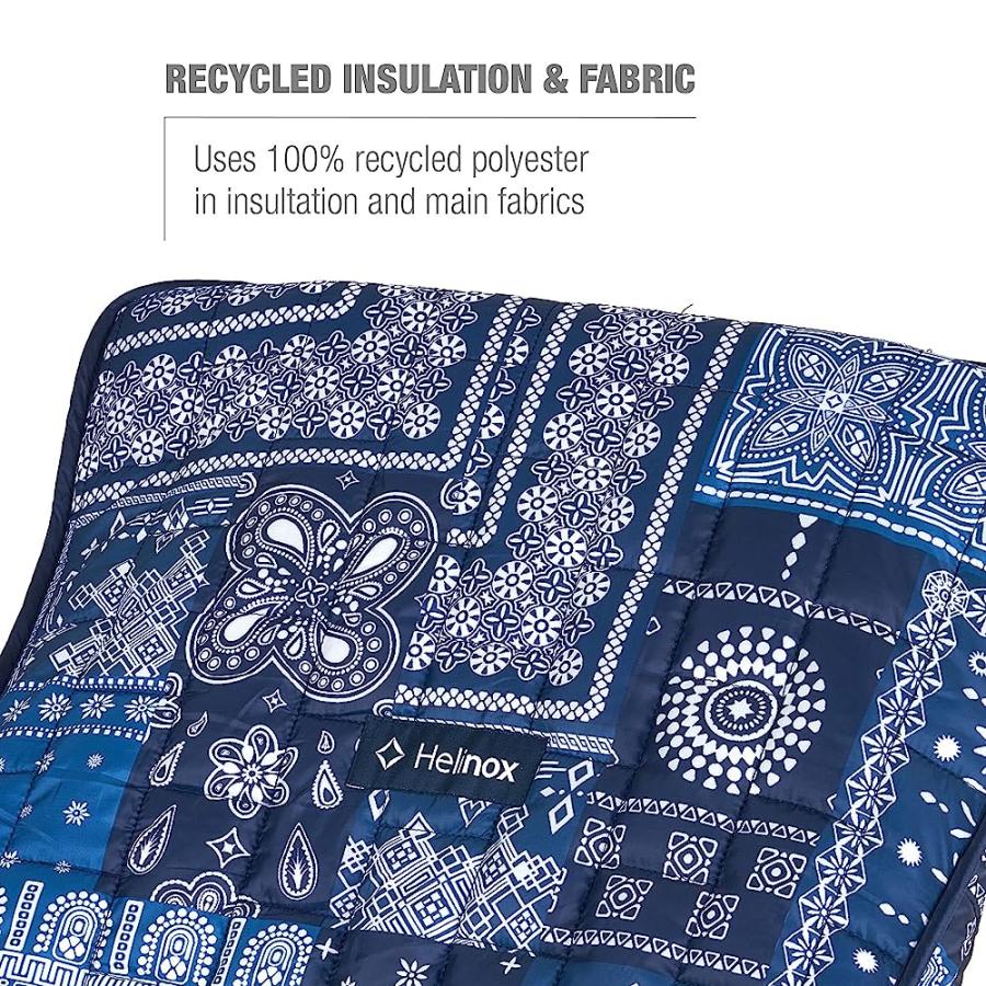 HELINOX SEAT WARMER INSULATED FITTED CHAIR COVER, SUNSET/BEACH, BLUE BANDANA/RED BANDANA | Helinox | 02