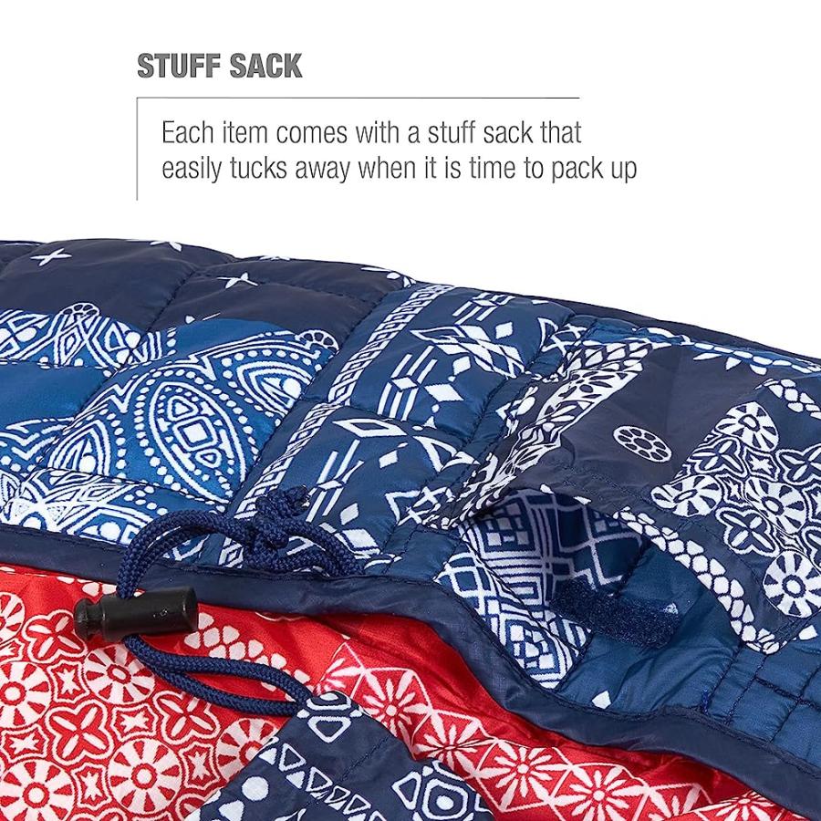 HELINOX SEAT WARMER INSULATED FITTED CHAIR COVER, SUNSET/BEACH, BLUE BANDANA/RED BANDANA | Helinox | 05