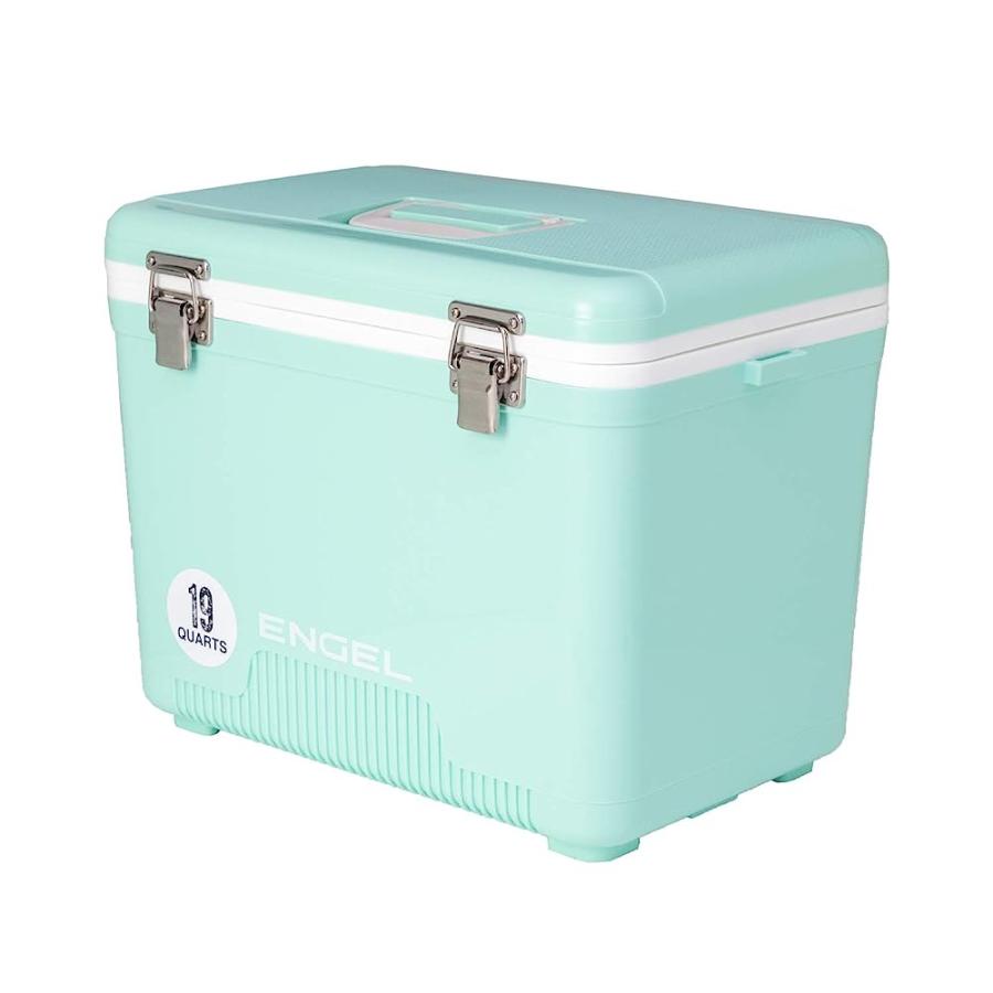 ENGEL UC19 19 QUART LEAK-PROOF, AIR TIGHT, DRYBOX COOLER AND SMALL HARD SHELL LUNCHBOX FOR MEN AND WOMEN IN SEAFOAM | 
