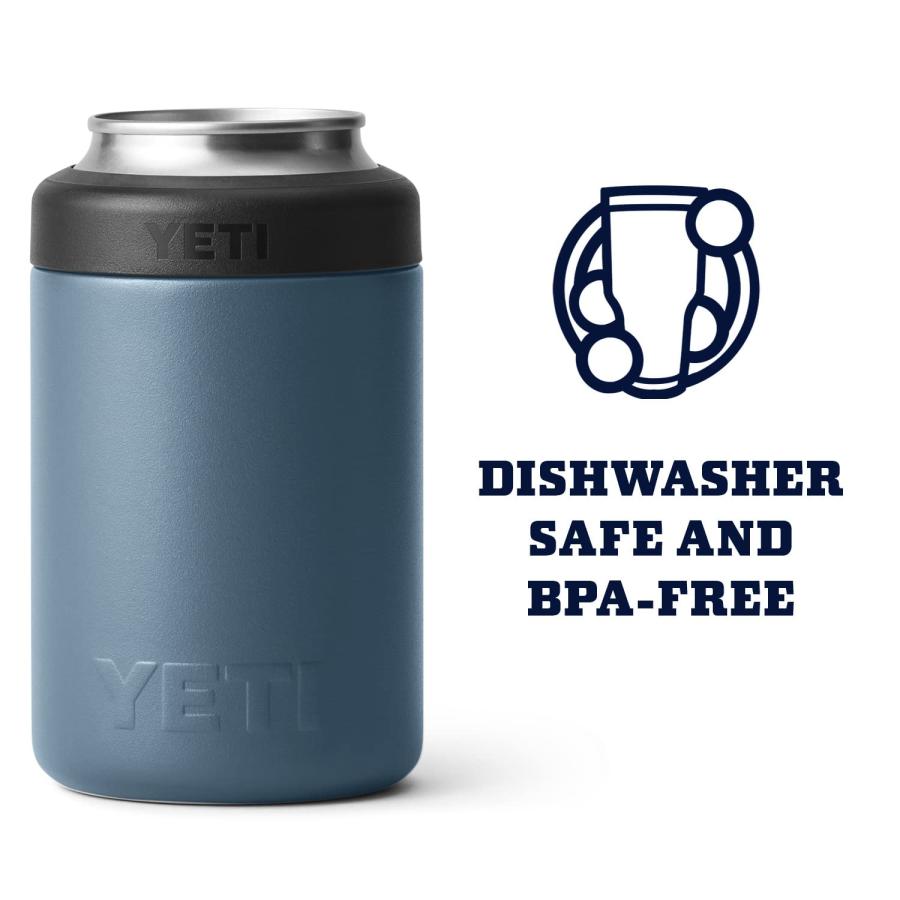 YETI Rambler 12オンス コルスター 標準缶クーラー:YETI 真空断熱 ステンレス製、ノルディックブルー | YETI | 04