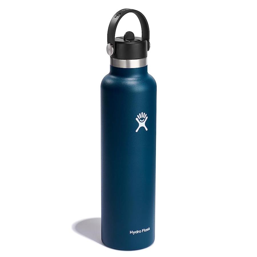 HYDRO FLASK 24 OZ STANDARD MOUTH WITH FLEX STRAW CAP - INSULATED WATER BOTTLE | HYDRO FLASK | 01