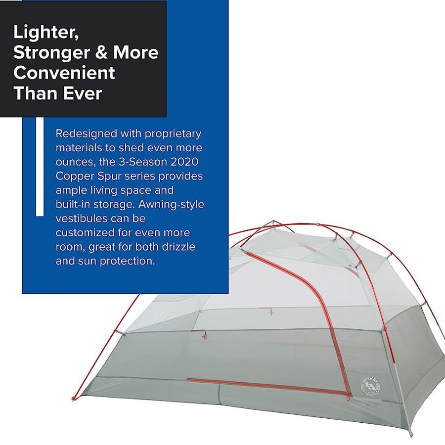 BIG AGNES COPPER SPUR HV UL BACKPACKING TENT, 3 PERSON (ORANGE) | BIG AGNES | 01