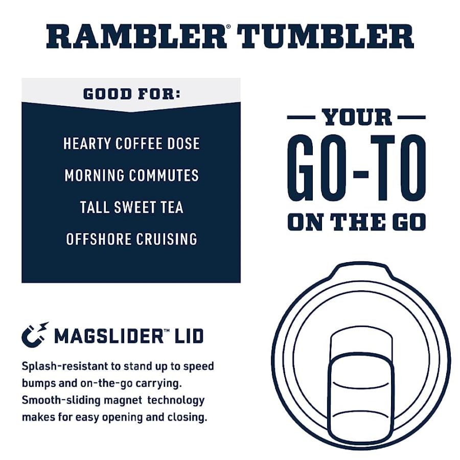 YETI RAMBLER 16 OZ STACKABLE PINT, VACUUM INSULATED, STAINLESS STEEL WITH MAGSLIDER LID, RESCUE RED | YETI | 01