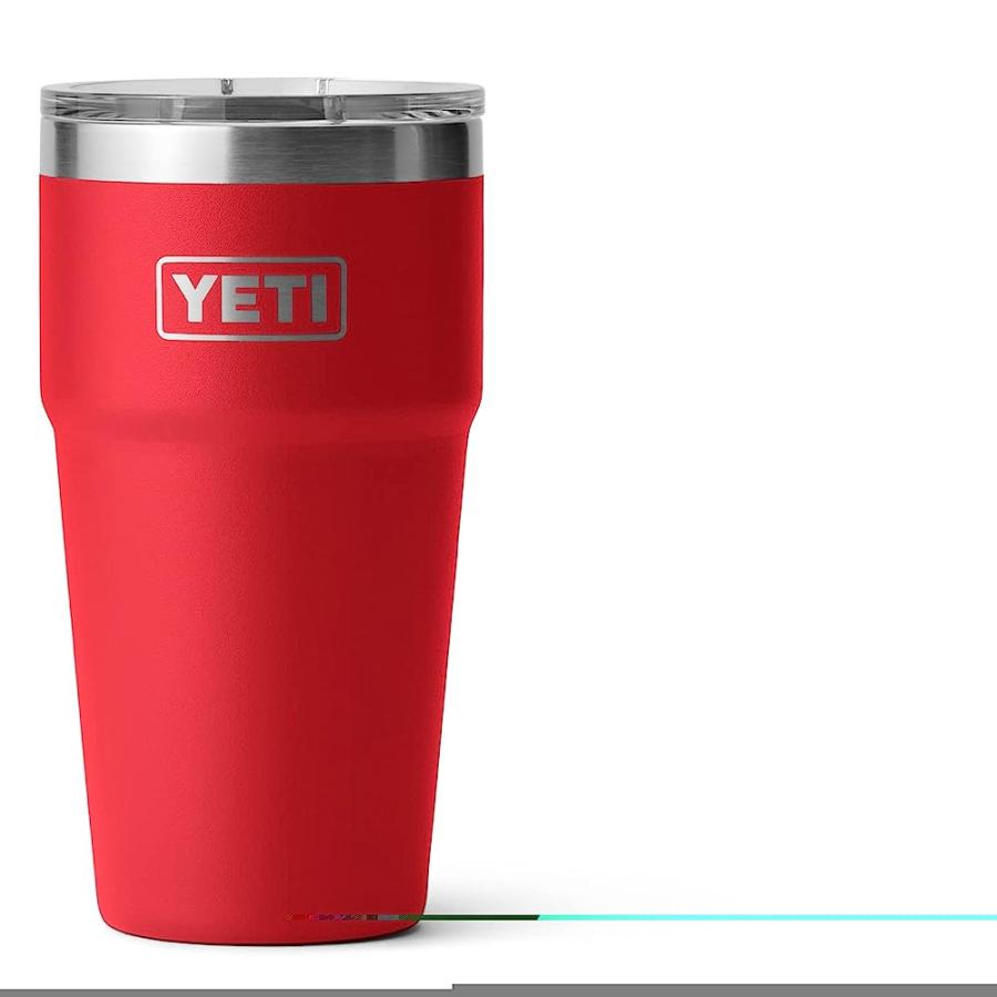 YETI RAMBLER 16 OZ STACKABLE PINT, VACUUM INSULATED, STAINLESS STEEL WITH MAGSLIDER LID, RESCUE RED | YETI | 02