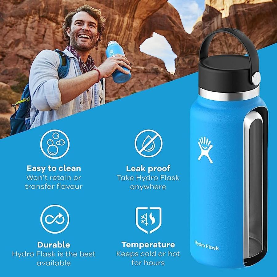 HYDRO FLASK WIDE MOUTH BOTTLE WITH FLEX CAP | HYDRO FLASK | 01