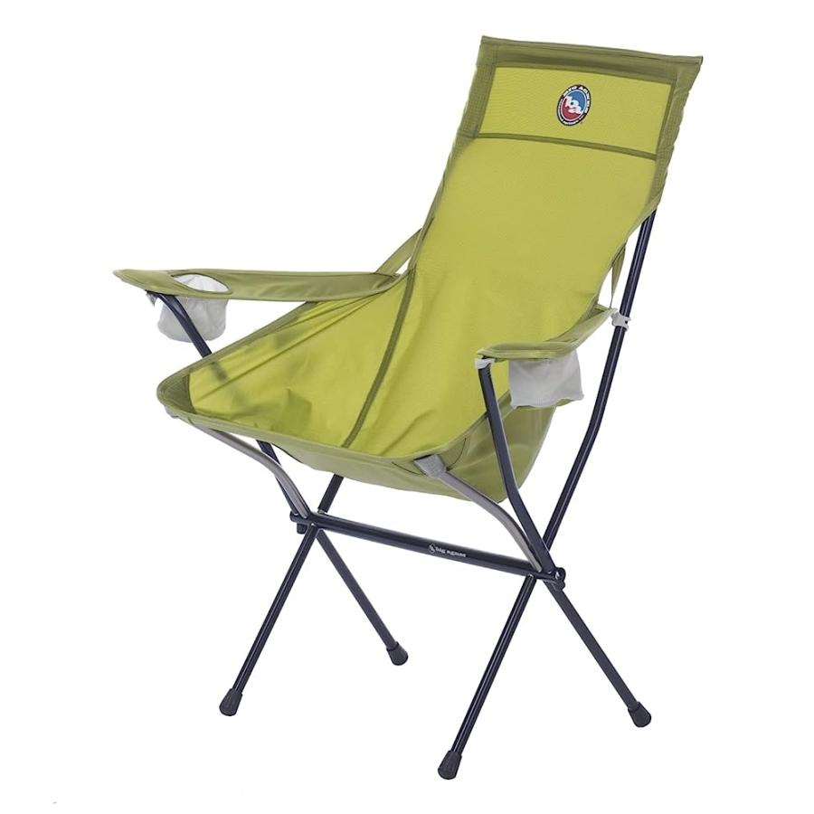 BIG AGNES BIG SIX ARMCHAIR - HIGH & WIDE LUXURY CAMP CHAIR, GREEN | BIG AGNES