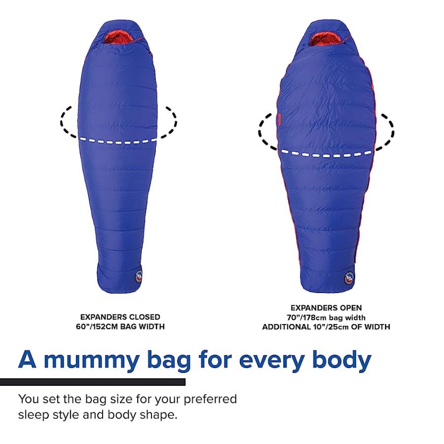 BIG AGNES WOMEN'S TORCHLIGHT (600 DOWNTEK) SLEEPING BAG, 30 DEGREE, PETITE | BIG AGNES | 05