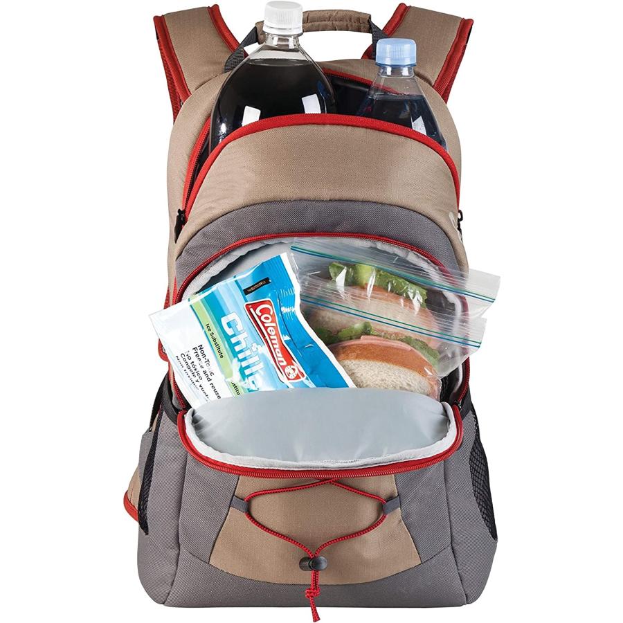 Coleman Chiller Series Insulated Portable Soft Cooler Backpack, Leak-Proof 28 Can Capacity Backpack Cooler with Adjustable Straps and Ice Re | Coleman | 03