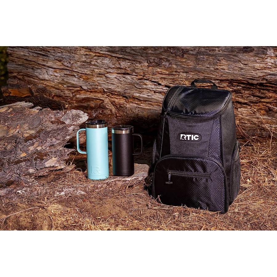 RTIC LIGHTWEIGHT BACKPACK COOLER, NAVY & BLACK, 15 CAN, PORTABLE INSULATED BAG, FOR MEN & WOMEN, GREAT FOR DAY TRIPS, PICNICS, |  | 05