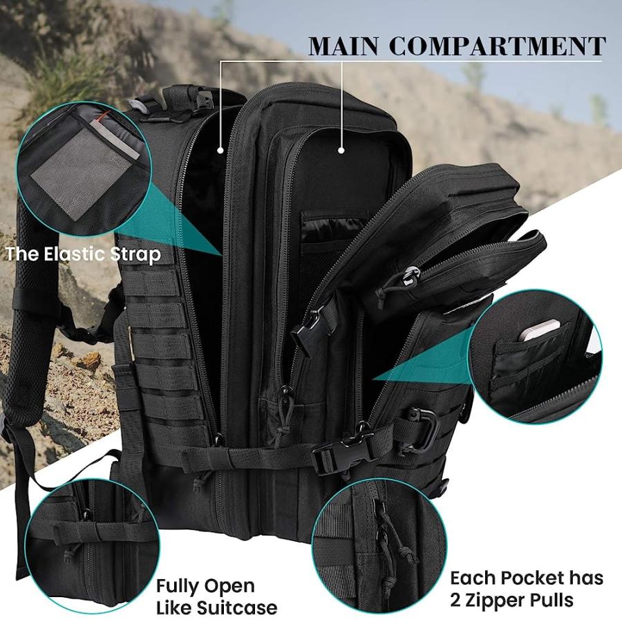 MARMOT TACTICAL BACKPACK MOLLE BACKPACK MILITARY BAG ARMY 3 DAY ASSAULT PACK 40L RUCKSACK | Marmot | 02