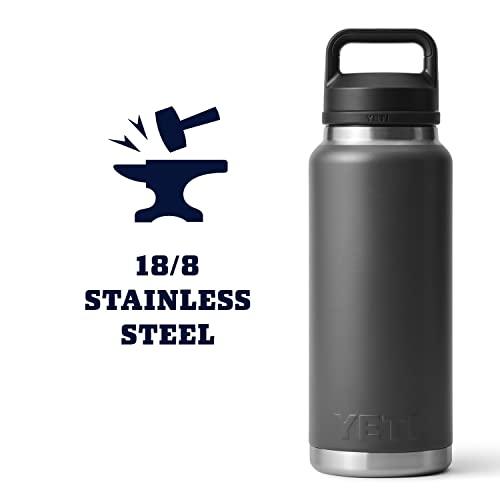 YETI RAMBLER 36 OZ BOTTLE, VACUUM INSULATED, STAINLESS STEEL WITH CHUG CAP, CHARCOAL | YETI | 05