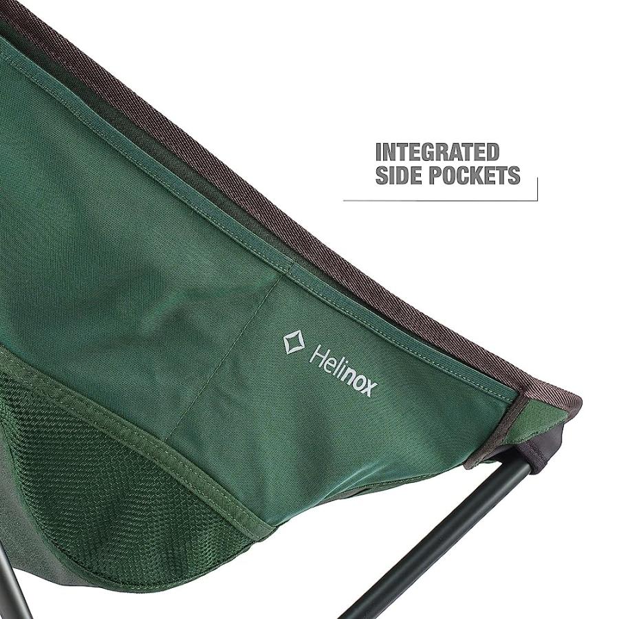 HELINOX SUNSET CHAIR LIGHTWEIGHT, HIGH-BACK, COMPACT, COLLAPSIBLE CAMPING CHAIR, FOREST GREEN, WITH POCKETS | Helinox | 05