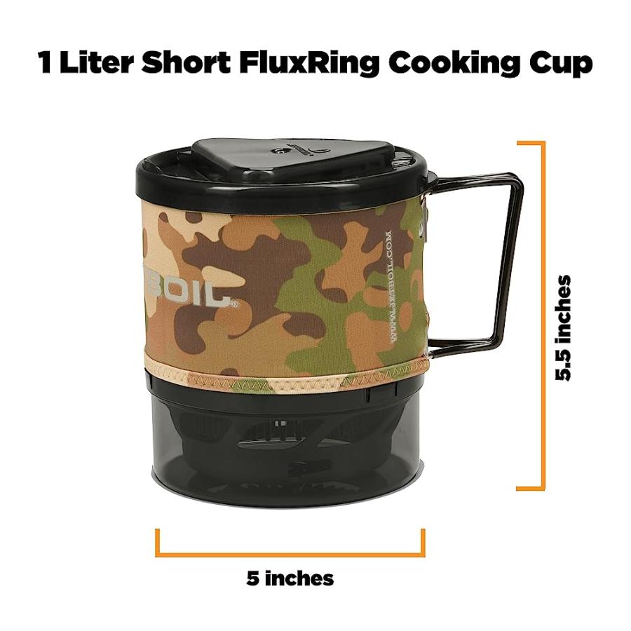 JETBOIL MINIMO CAMPING AND BACKPACKING STOVE COOKING SYSTEM WITH ADJUSTABLE HEAT CONTROL (CAMO) | JETBOIL | 02