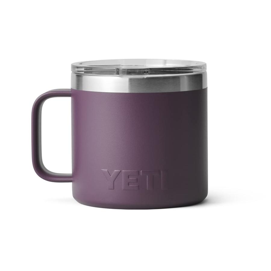 YETI Rambler 14オンス マグカップ マグスライダー蓋付き 真空断熱 ステンレス製、ノルディックパープル | YETI | 06