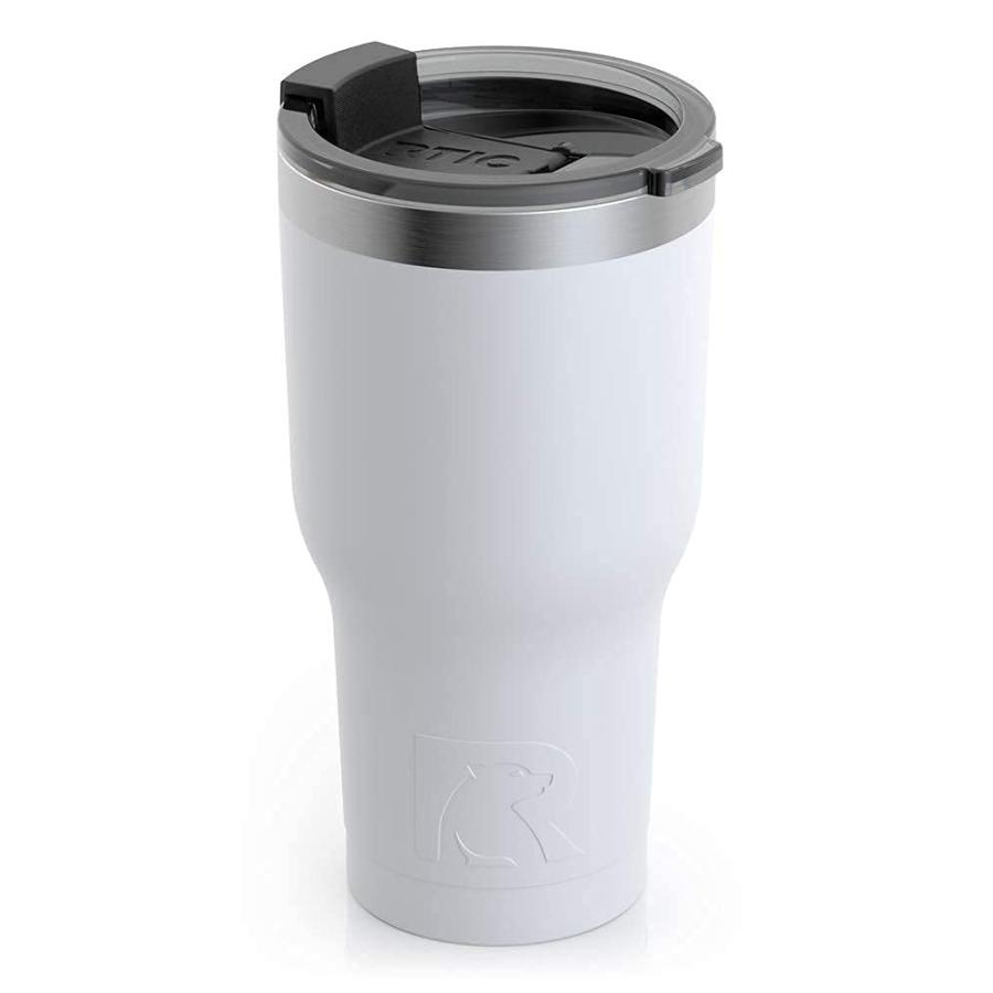 RTIC 20 OZ INSULATED TUMBLER STAINLESS STEEL COFFEE TRAVEL MUG WITH LID, SPILL PROOF, HOT BEVERAGE AND COLD, PORTABLE THERMAL CUP FOR CAR, CAMPIN | 