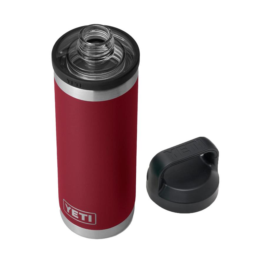 YETI Rambler 18オンス ボトル キャップ付き 真空断熱 ステンレス製、ハーベストレッド | YETI