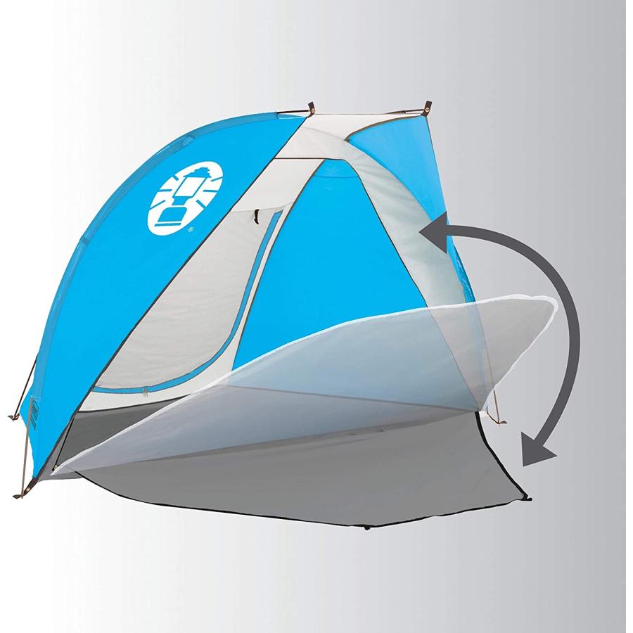 Coleman Beach Tent, Pop Up Canopy Tent, UPF 50+ Beach Shade Sun Shelter, Compact Portable Beach Tent | Coleman | 01