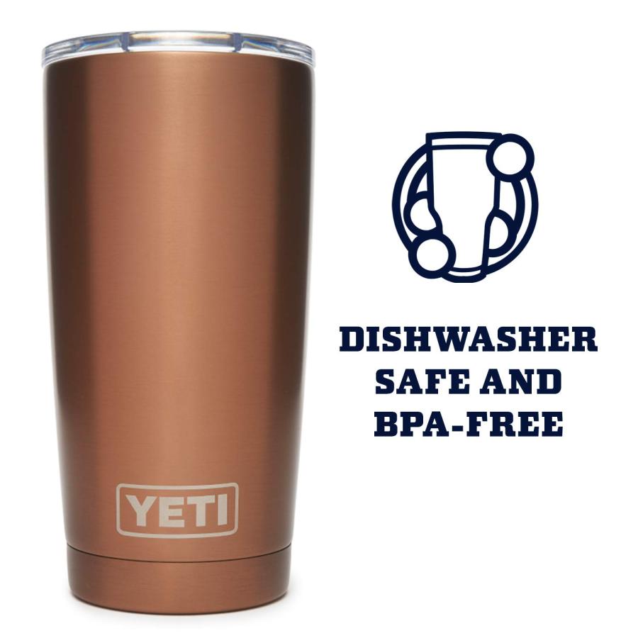 YETI Rambler 20オンス タンブラー マグスライダー蓋付き 真空断熱 ステンレス製、カッパー | YETI | 04
