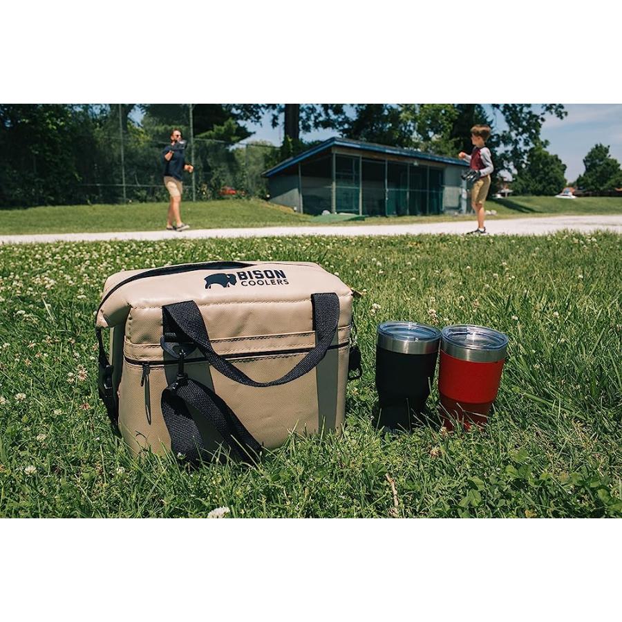 BISON COOLERS 12 CAN SOFT SIDED INSULATED COOLER BAG | MADE IN THE USA | BISON（アウトドア） | 05