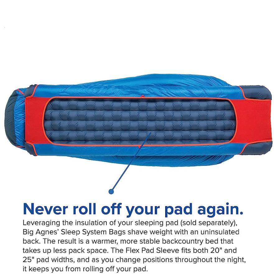 BIG AGNES ANVIL HORN (650 DOWNTEK) SLEEPING BAG, 30 DEGREE, REGULAR, LEFT ZIP | BIG AGNES | 02