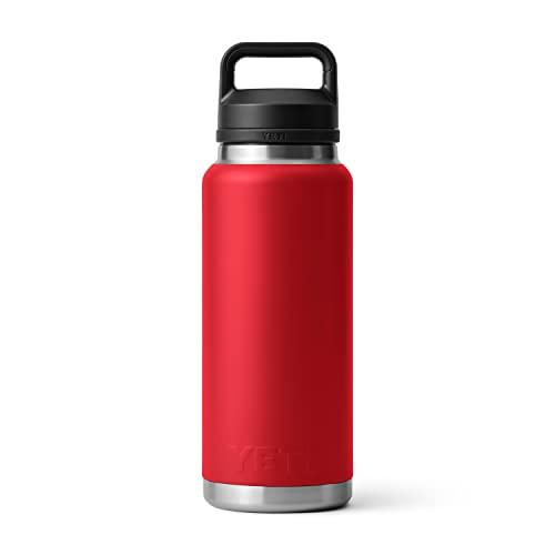 YETI RAMBLER 36 OZ BOTTLE, VACUUM INSULATED, STAINLESS STEEL WITH CHUG CAP, RESCUE RED | YETI | 06