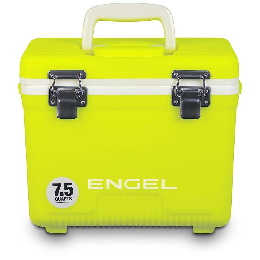 ENGEL UC7 7.5QT LEAK-PROOF, AIR TIGHT, DRYBOX COOLER AND SMALL HARD SHELL LUNCHBOX FOR MEN AND WOMEN IN YELLOW HIGH-VISIBILITY | 