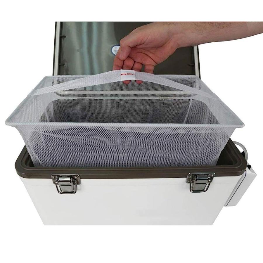 ENGEL 7.5QT LIVE BAIT COOLER BOX WITH 2ND GEN 2-SPEED PORTABLE AERATOR PUMP. FISHING BAIT STATION AND MINNOW BUCKET FOR SHRIMP, MINNOWS, AND OTHE |  | 04