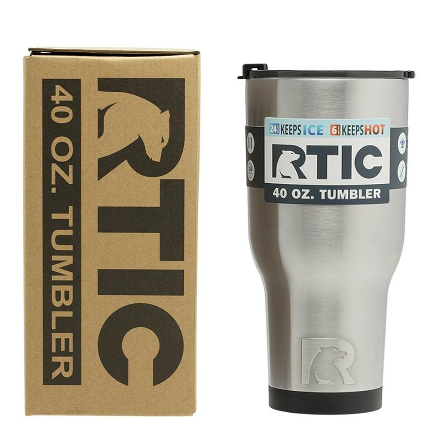 RTIC DOUBLE WALL VACUUM INSULATED TUMBLER, 40 OZ, STAINLESS STEEL |  | 01