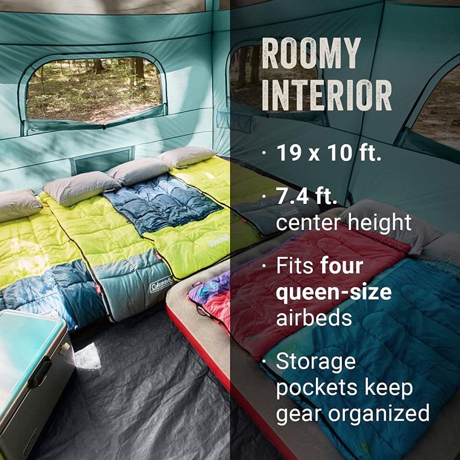 Coleman Camping Tent Skylodge 12 Person Tent Screen Room, Evergreen | Coleman | 05