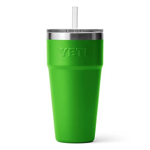 YETI RAMBLER 26 OZ STRAW CUP, VACUUM INSULATED, STAINLESS STEEL WITH STRAW LID, CANOPY GREEN | YETI | 04