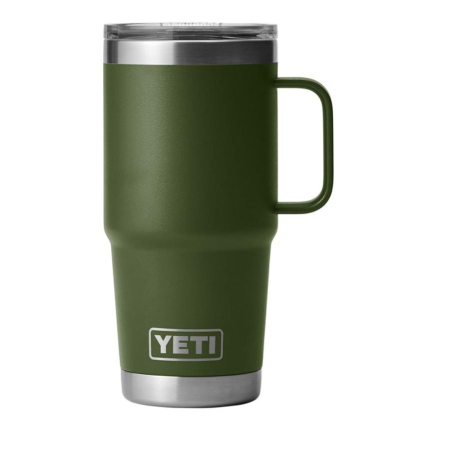 YETI Rambler 20オンス トラベルマグ ストロングホールド蓋付き 真空断熱 ステンレス製、ハイランズオリーブ | YETI | 02