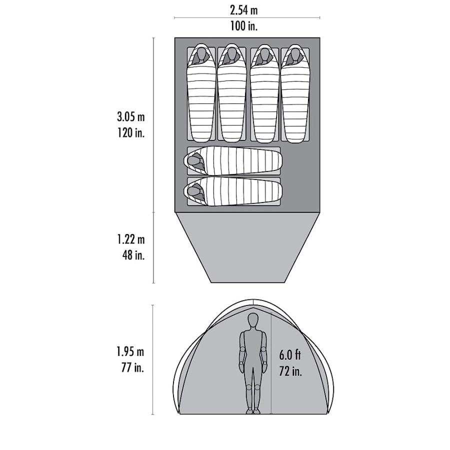 MSR HABITUDE 4-PERSON FAMILY & GROUP CAMPING TENT | MSR | 04