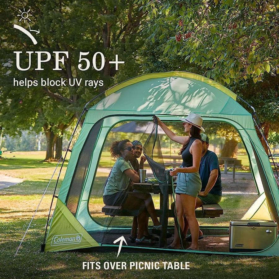 COLEMAN SKYSHADE SCREEN DOME CANOPY TENT, 10 X 10 SHADE CANOPY, UPF 50+ OUTDOOR CANOPY TENT FOR CAMPING, TAILGATING, AND BEACH SHADE, MOSS | Coleman | 02