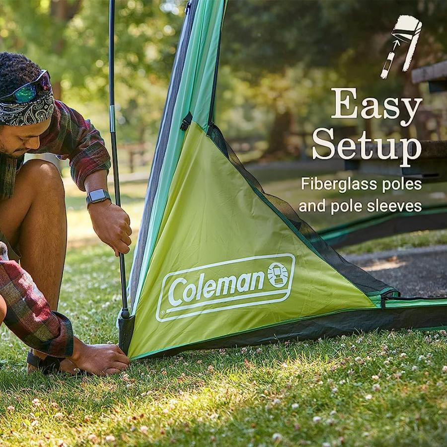 COLEMAN SKYSHADE SCREEN DOME CANOPY TENT, 10 X 10 SHADE CANOPY, UPF 50+ OUTDOOR CANOPY TENT FOR CAMPING, TAILGATING, AND BEACH SHADE, MOSS | Coleman | 03