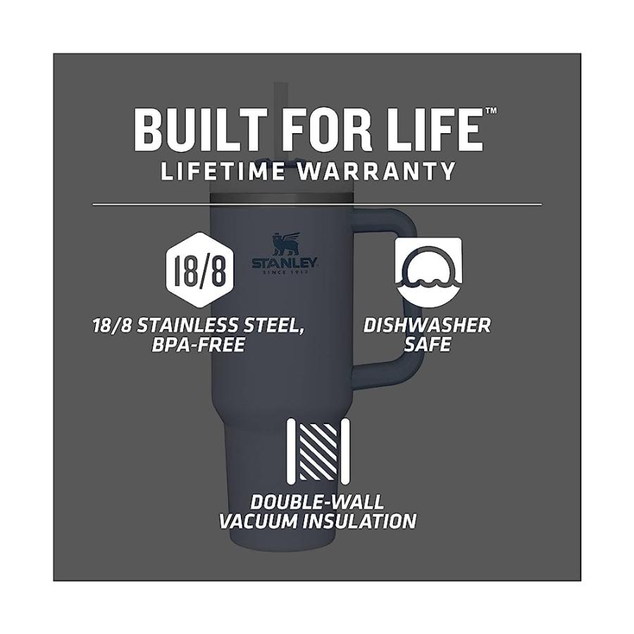 STANLEY THE BIG GRIP TRAVEL QUENCHER CHAMBRAY,1 EA , 20 OUNCES | STANLEY | 02