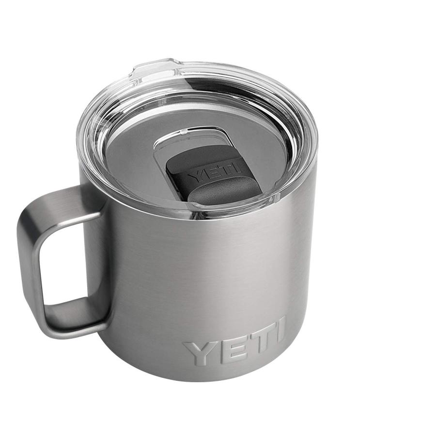 YETI Rambler 14オンス マグカップ マグスライダー蓋付き 真空断熱 ステンレス製、ステンレス | YETI