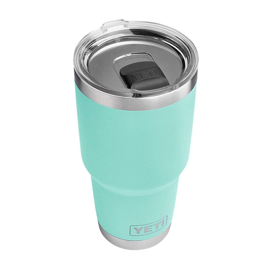 YETI Rambler 30オンス タンブラー マグスライダー蓋付き 真空断熱 ステンレス製、シーフォーム | YETI