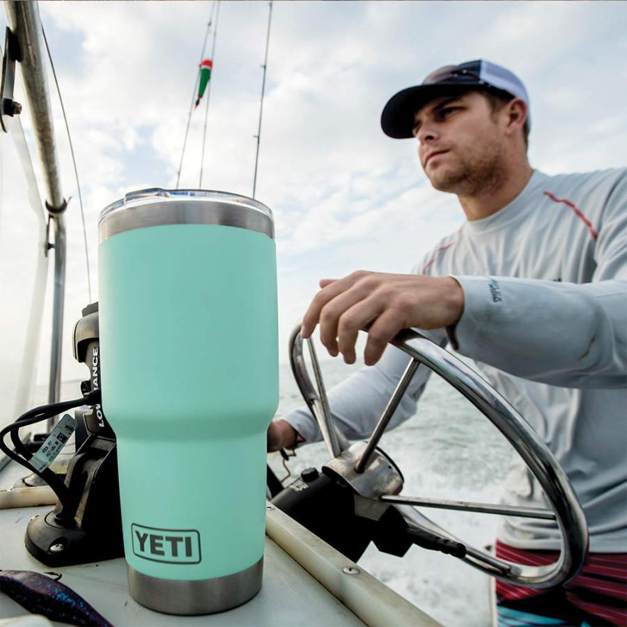YETI Rambler 30オンス タンブラー マグスライダー蓋付き 真空断熱 ステンレス製、シーフォーム | YETI | 06